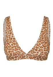 VERO MODA Top per bikini 'Vivi'  marrone / bianco naturale / marrone chiaro