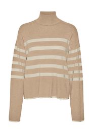 VERO MODA Pullover 'HAPPINESS'  beige / crema