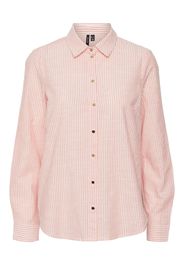 VERO MODA Camicia da donna 'PIV'  pesca / bianco