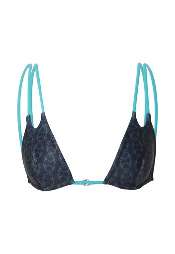 VIERVIER Top per bikini 'Jody'  turchese / nero