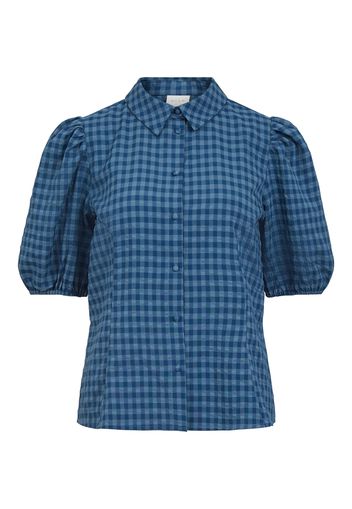 VILA Camicia da donna 'Pipe'  blu / blu fumo