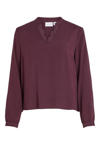 VILA Camicia da donna 'CHANET'  rosso rubino