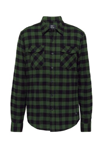 Vintage Industries Camicia 'Harley'  verde / nero