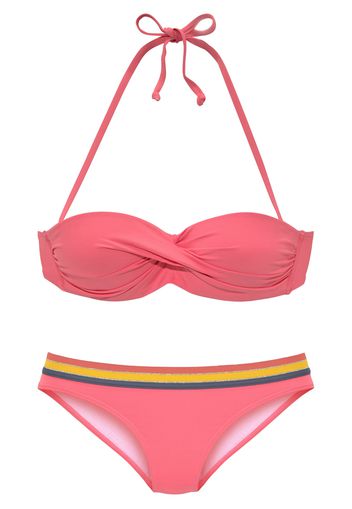 VIVANCE Bikini  giallo / blu colomba / grigio argento / corallo