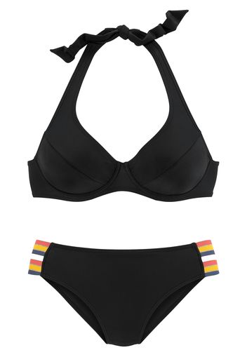 VIVANCE Bikini  nero / argento / blu scuro / rosa / giallo