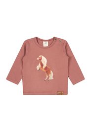 Walkiddy Maglietta  rosa / marrone / bianco