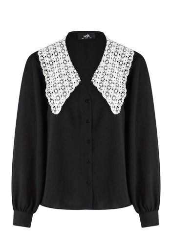 Wallis Camicia da donna  nero / bianco