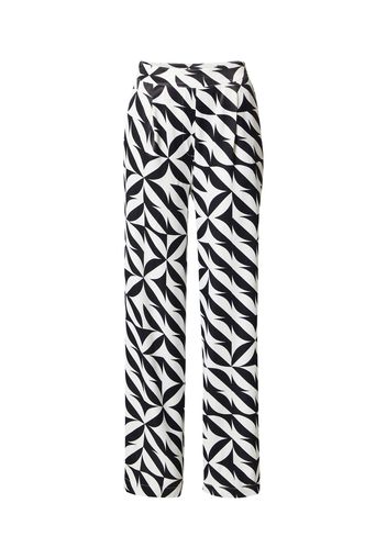 Wallis Pantaloni con pieghe  nero / bianco