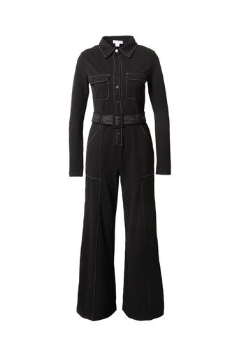 Warehouse Tuta jumpsuit  nero / bianco