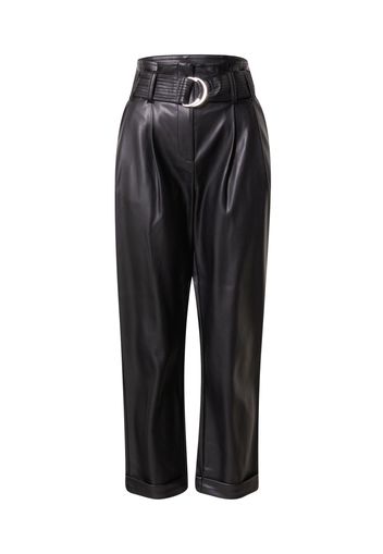 Warehouse Pantaloni con pieghe  nero
