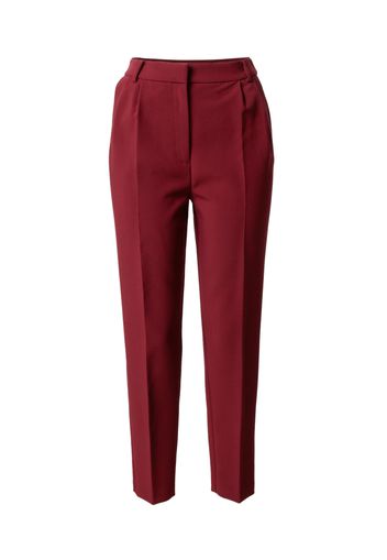 Warehouse Pantaloni con pieghe  rosso vino