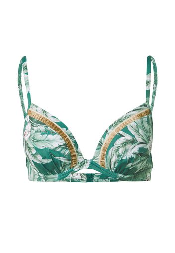 watercult Top per bikini  smeraldo / bianco / oro