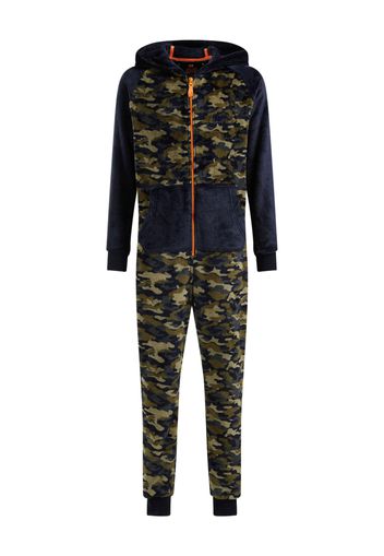 WE Fashion Tuta da jogging  blu / cachi