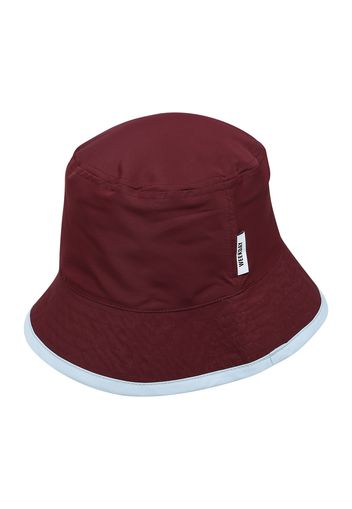 WEEKDAY Cappello 'Berg'  rosso scuro / bianco