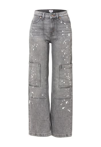 WEEKDAY Jeans 'Avail'  grigio / bianco