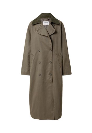 WEEKDAY Cappotto di mezza stagione 'Jones'  terra d'ombra / verde scuro