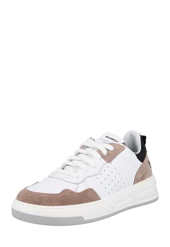 WOMSH Sneaker bassa 'HYPER'  bianco / nero / marrone chiaro