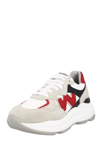 WOMSH Sneaker bassa 'NEW START'  bianco / grigio chiaro / rosso / nero