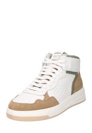 WOMSH Sneaker alta  bianco / marrone chiaro / verde