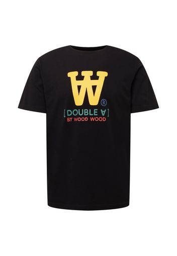 WOOD WOOD Maglietta 'Ace'  nero / giallo / verde / rosso