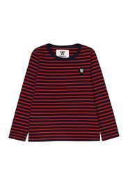 WOOD WOOD Maglietta 'Kim'  navy / rosso / bianco / nero