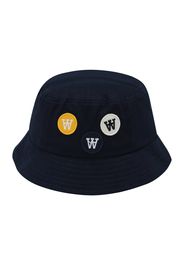 WOOD WOOD Cappello 'Val'  blu notte / bianco / giallo