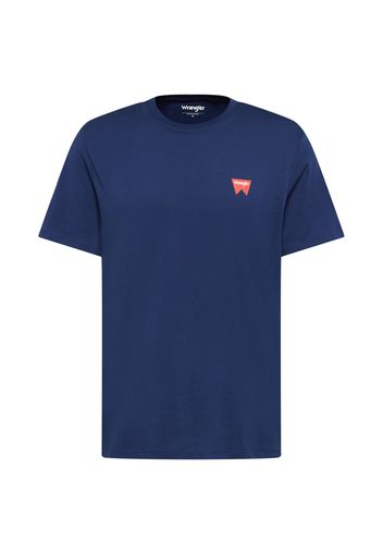 WRANGLER Maglietta  navy / bianco / rosso arancione