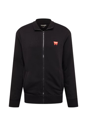 WRANGLER Giacca di felpa  nero / arancione / bianco