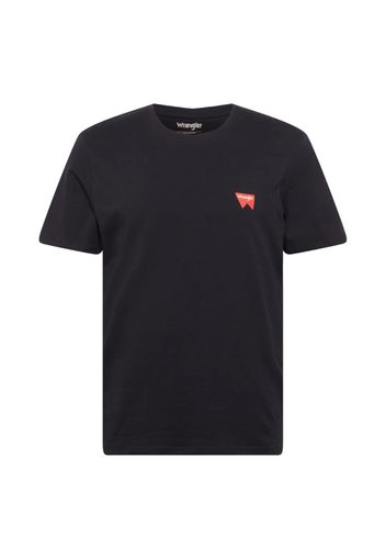 WRANGLER Maglietta 'Sign Off'  rosso / nero