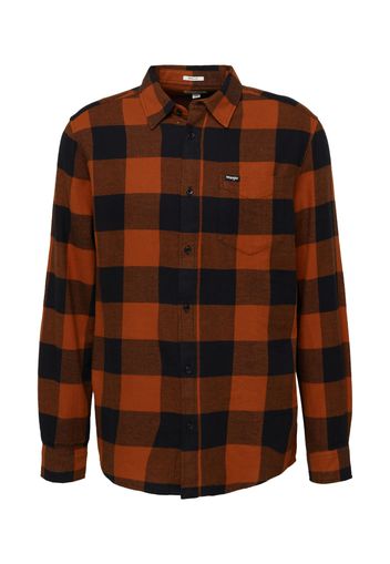 WRANGLER Camicia  cognac / nero