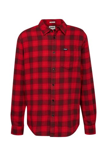 WRANGLER Camicia  rosso / nero