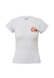 WRANGLER Maglietta  grigio chiaro / arancione / rosso / bianco
