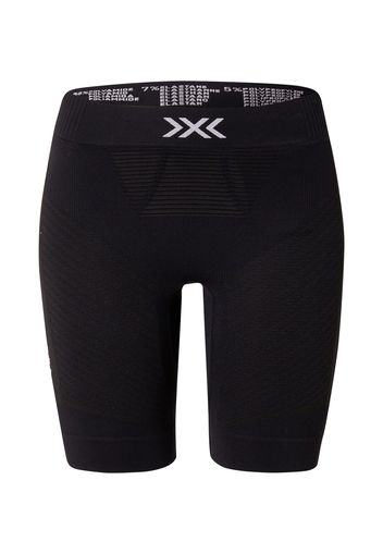 X-BIONIC Pantaloni sportivi  nero / offwhite