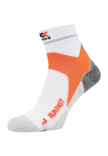 X-SOCKS Calzino sportivo  bianco / arancione chiaro / nero / grigio sfumato