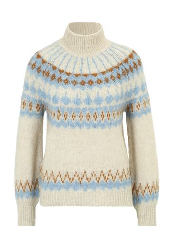 Y.A.S Petite Pullover 'ISTA'  beige / blu chiaro / marrone