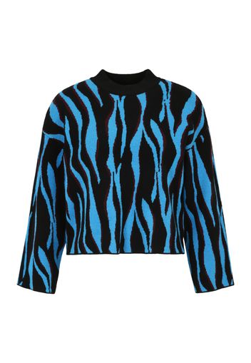 Y.A.S Petite Pullover 'MALO'  blu chiaro / borgogna / nero