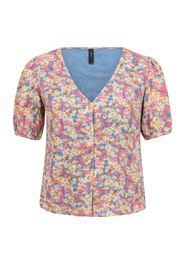 Y.A.S Petite Camicia da donna 'Vinni'  blu fumo / bianco / rosa chiaro / giallo pastello / arancione scuro