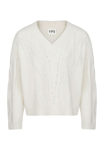 Young Poets Pullover 'Runa'  bianco