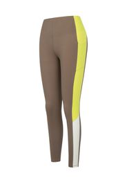 Yvette Sports Pantaloni sportivi 'Carly'  marrone scuro / giallo / bianco