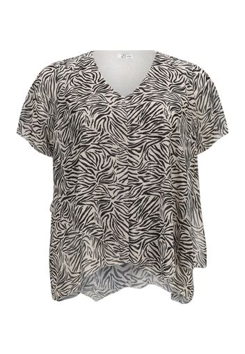 Z-One Camicia da donna 'Ciara'  beige / nero