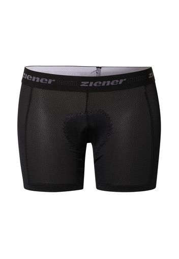 ZIENER Pantaloni sportivi 'NEKIA'  nero / grigio scuro