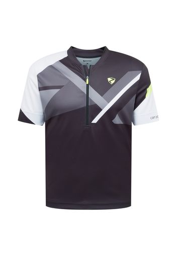 ZIENER Maglia trikot 'NERAL'  nero / grigio / bianco