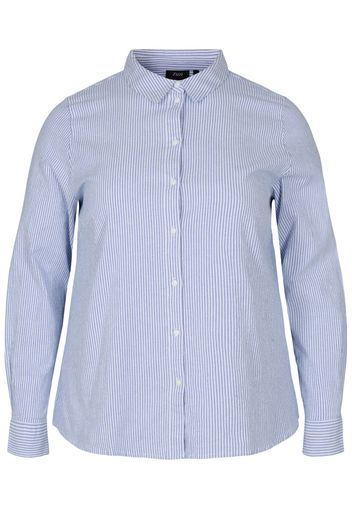 Zizzi Camicia da donna 'EMINDY'  blu / bianco