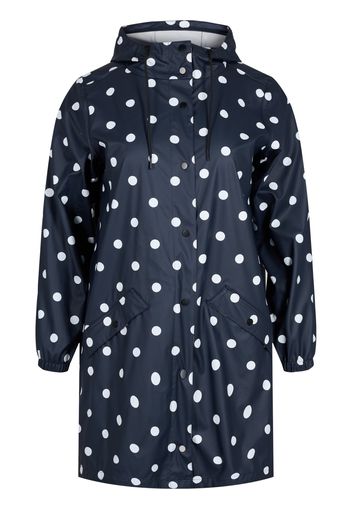 Zizzi Cappotto funzionale 'Rainy'  navy / bianco