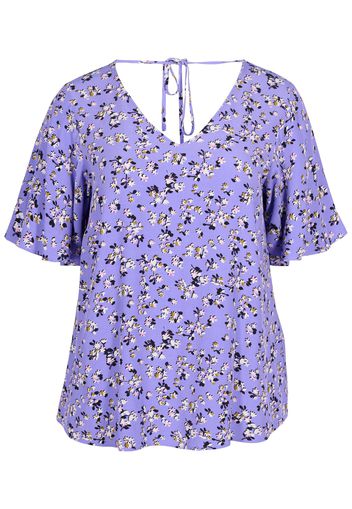 Zizzi Camicia da donna 'Yvonne'  lilla chiaro / senape / offwhite / navy