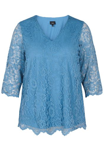 Zizzi Camicia da donna  blu chiaro