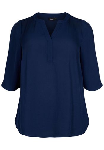 Zizzi Camicia da donna 'EHUIJU'  navy