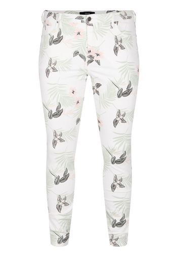 Zizzi Jeans 'Amy'  grigio chiaro / rosa / nero / bianco