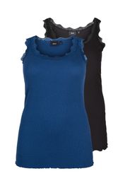 Zizzi Top 'Liv'  petrolio / nero