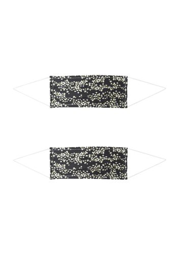 Zwillingsherz Foulard '2er Pack Sternregen'  nero / bianco